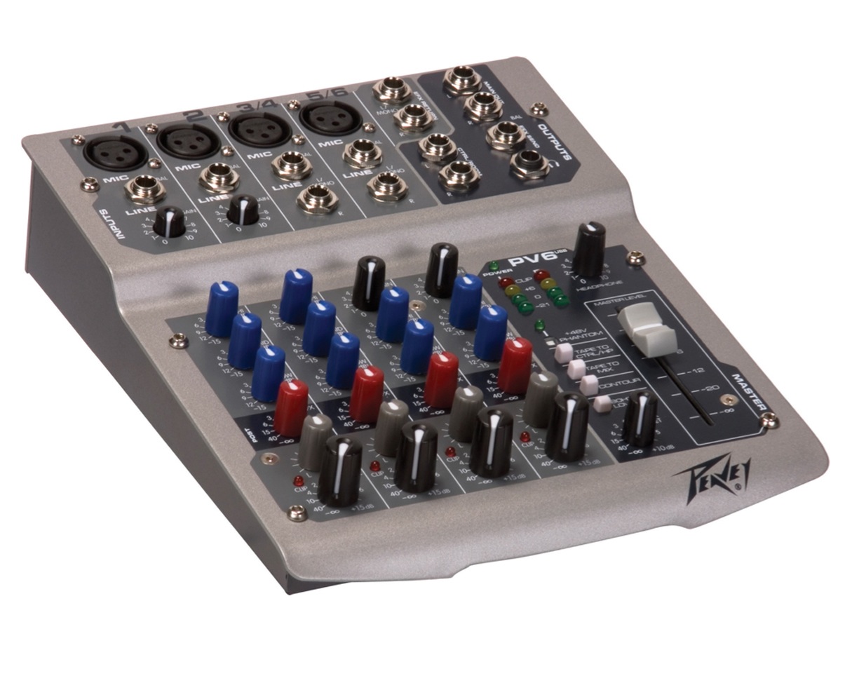 Peavey PV6 PV 6 USB Mixer PV6USB PROAUDIOSTAR eBay
