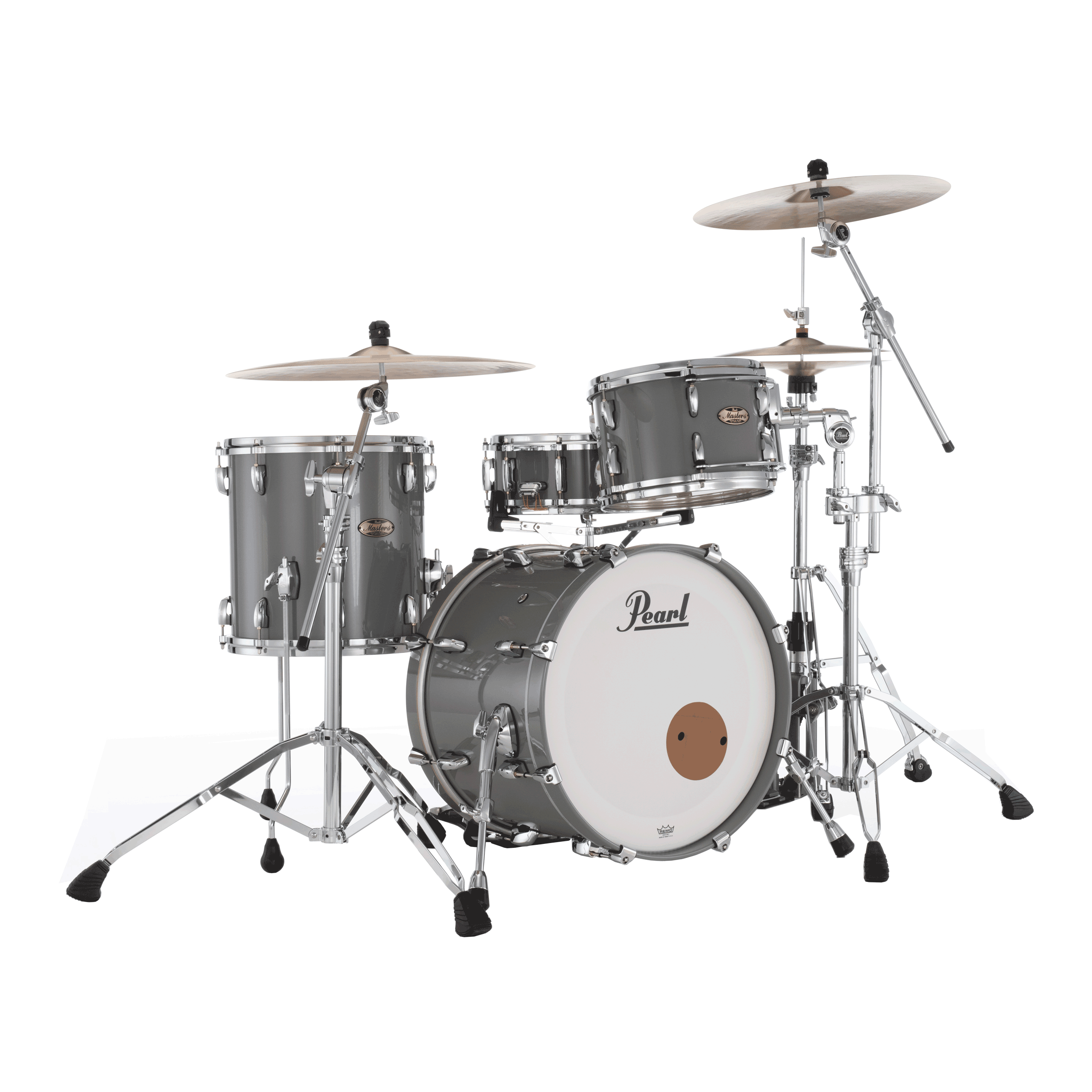 Image of Pearl Masters Maple Pure 3-pc Shell Pack w/ 20" Kick - Putty Grey - Open Box