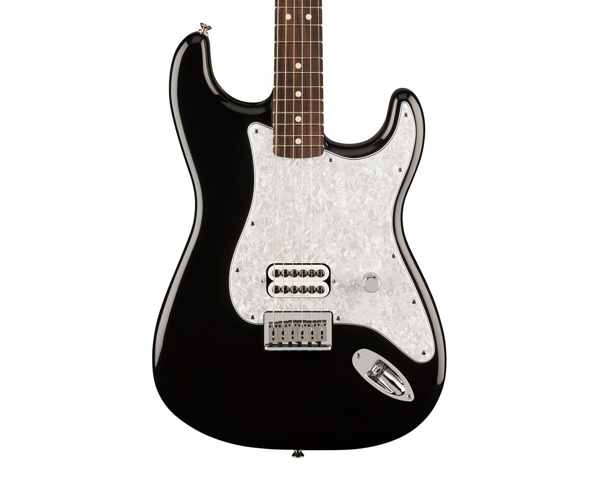 Image of Open Box Fender Ltd. Ed. Tom Delonge Stratocaster - Black w/ Rosewood FB