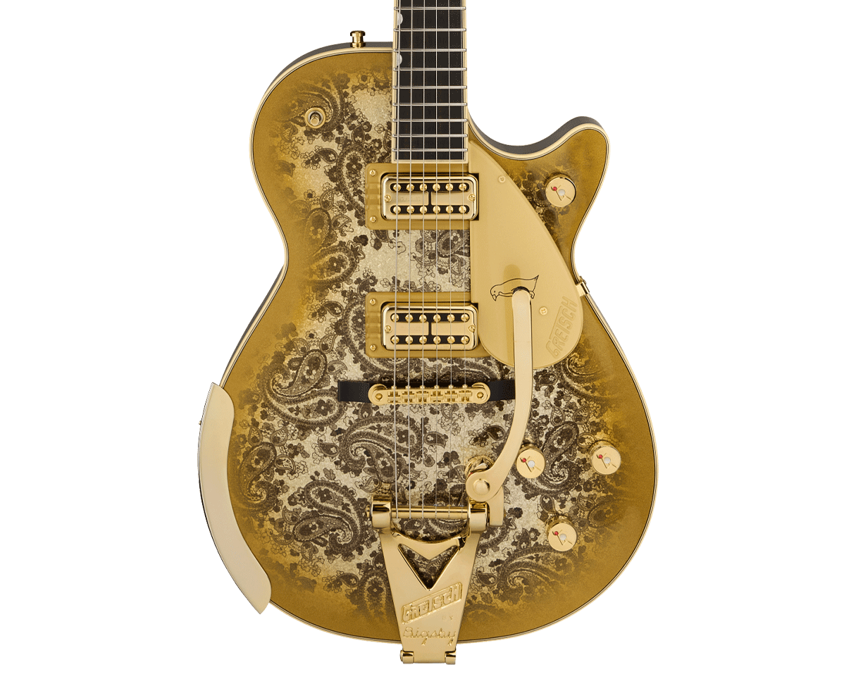 Image of Gretsch G6134TG Limited Edition Paisley Penguin w/ Bigsby - Gold Paisley