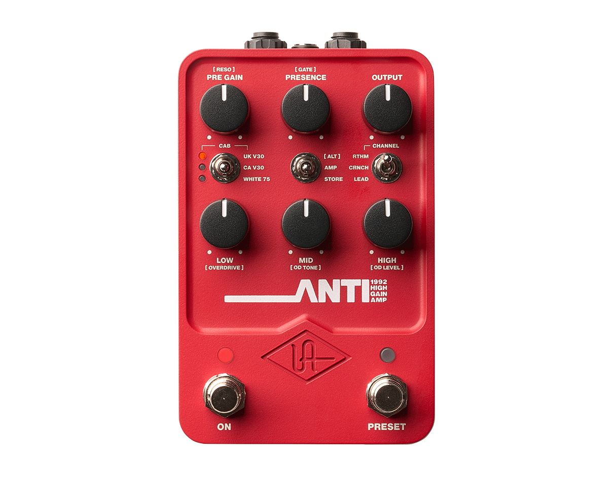 Image of Universal Audio UAFX ANTI 1992 High Gain Amp Modeling Pedal (Open Box)