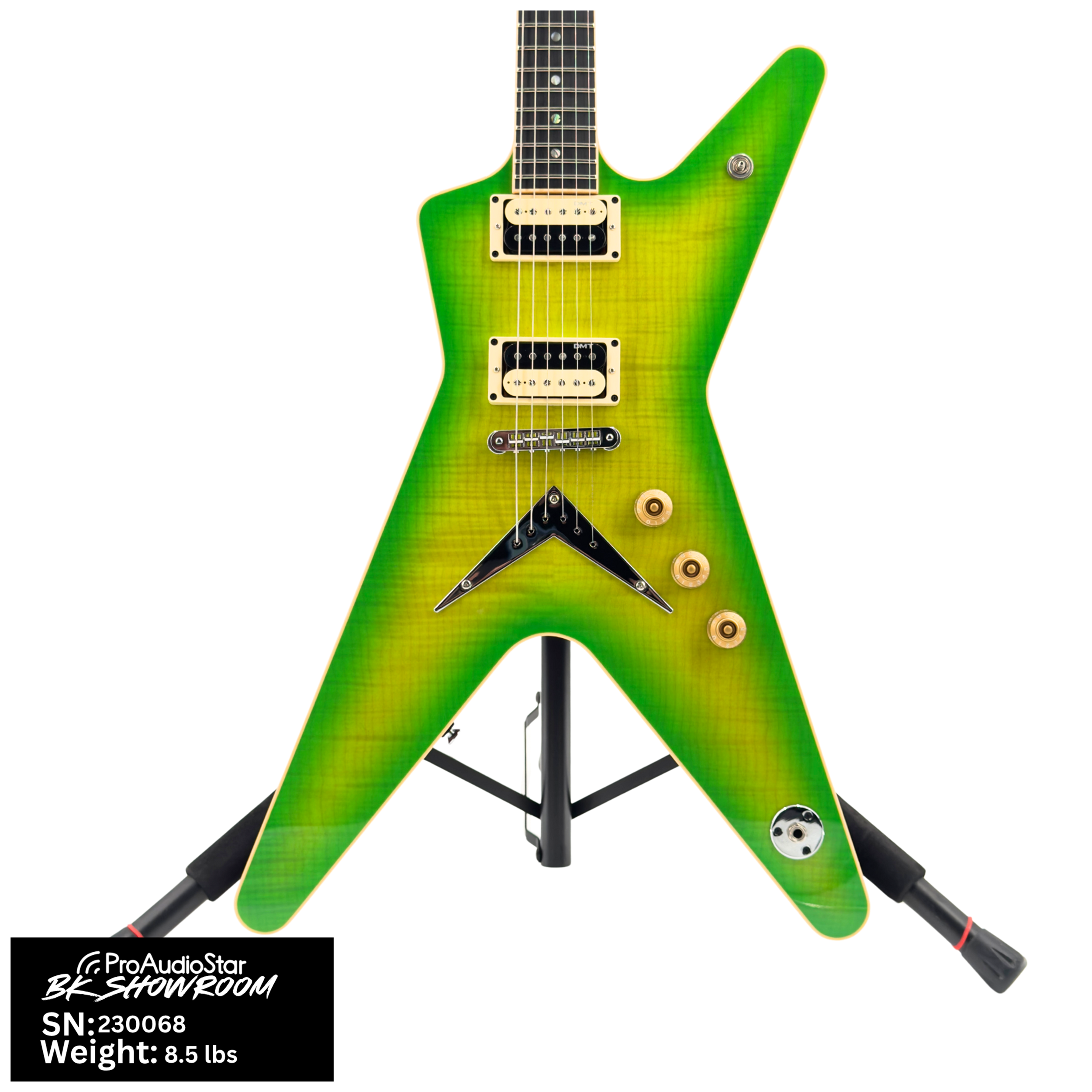 Image of Dean USA ML Flame Top Electric Guitar - Slime