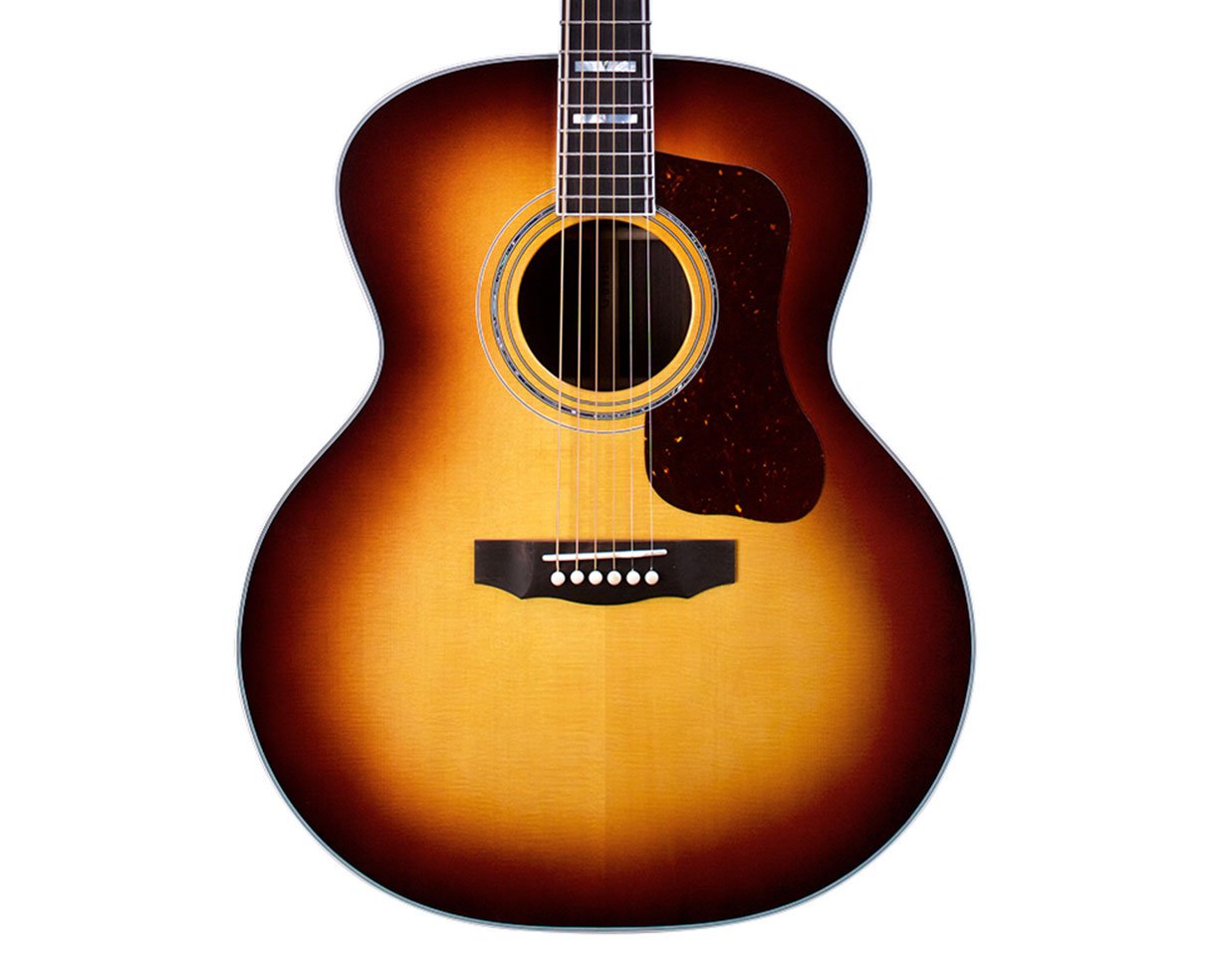 Image of Guild USA F-55E Jumbo Acoustic/Electric Guitar w/LR Baggs Anthem - Antique Burst