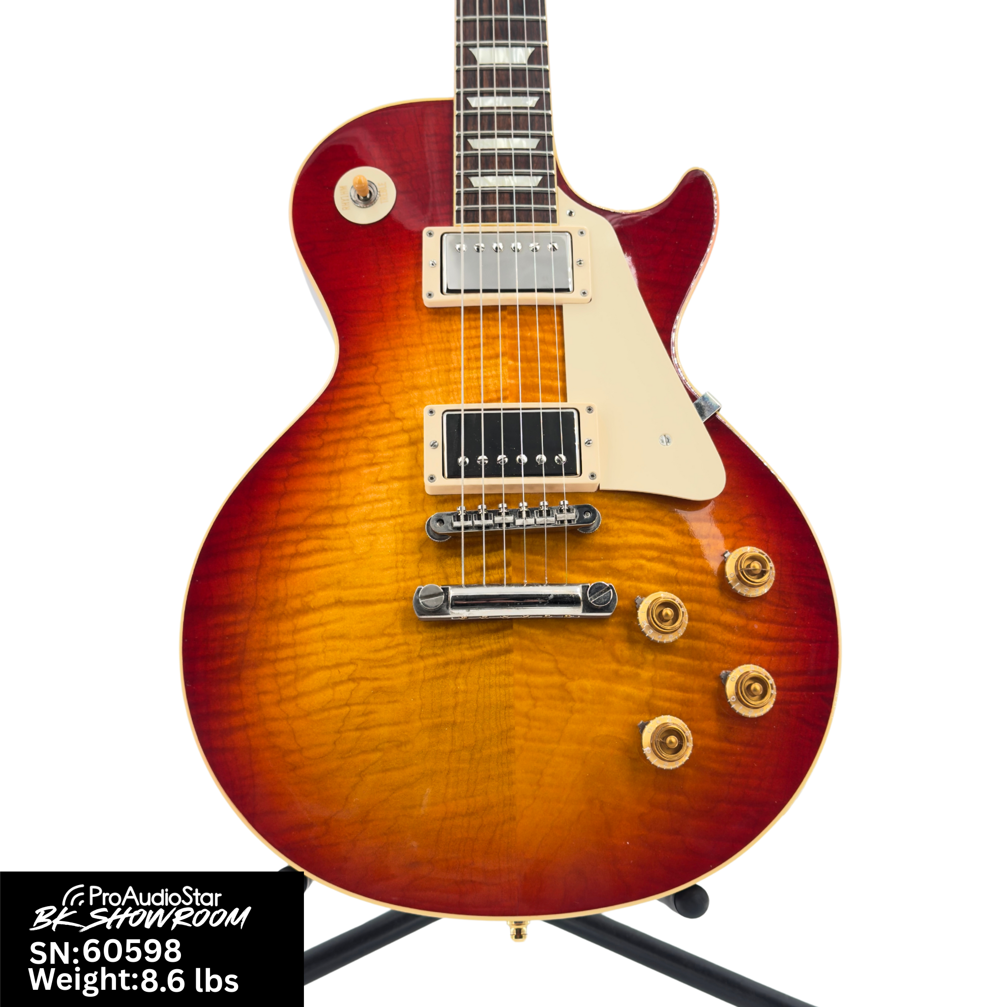 Image of Used Gibson Custom 2016 Les Paul '59 Reissue Standard R9 - Cherry Burst
