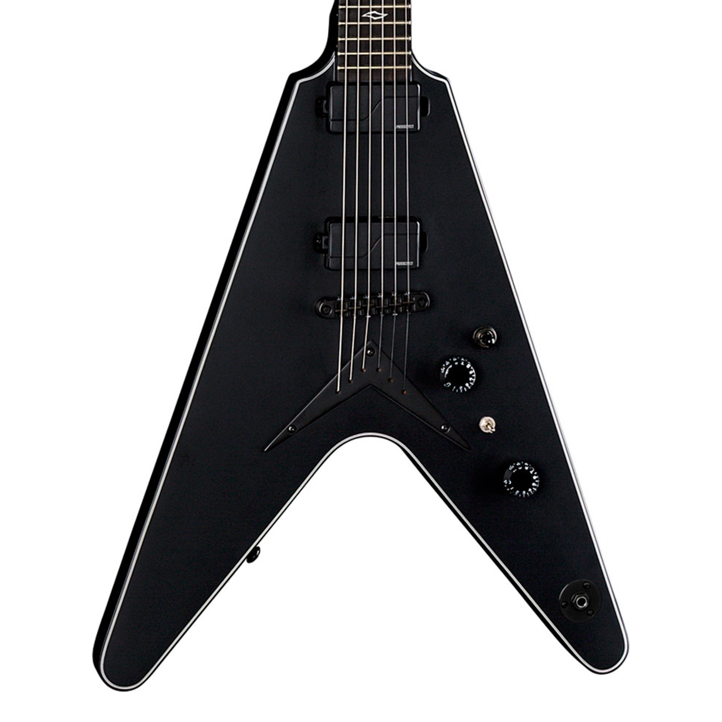 Image of Dean V Select Fluence Electric Guitar - Black Satin