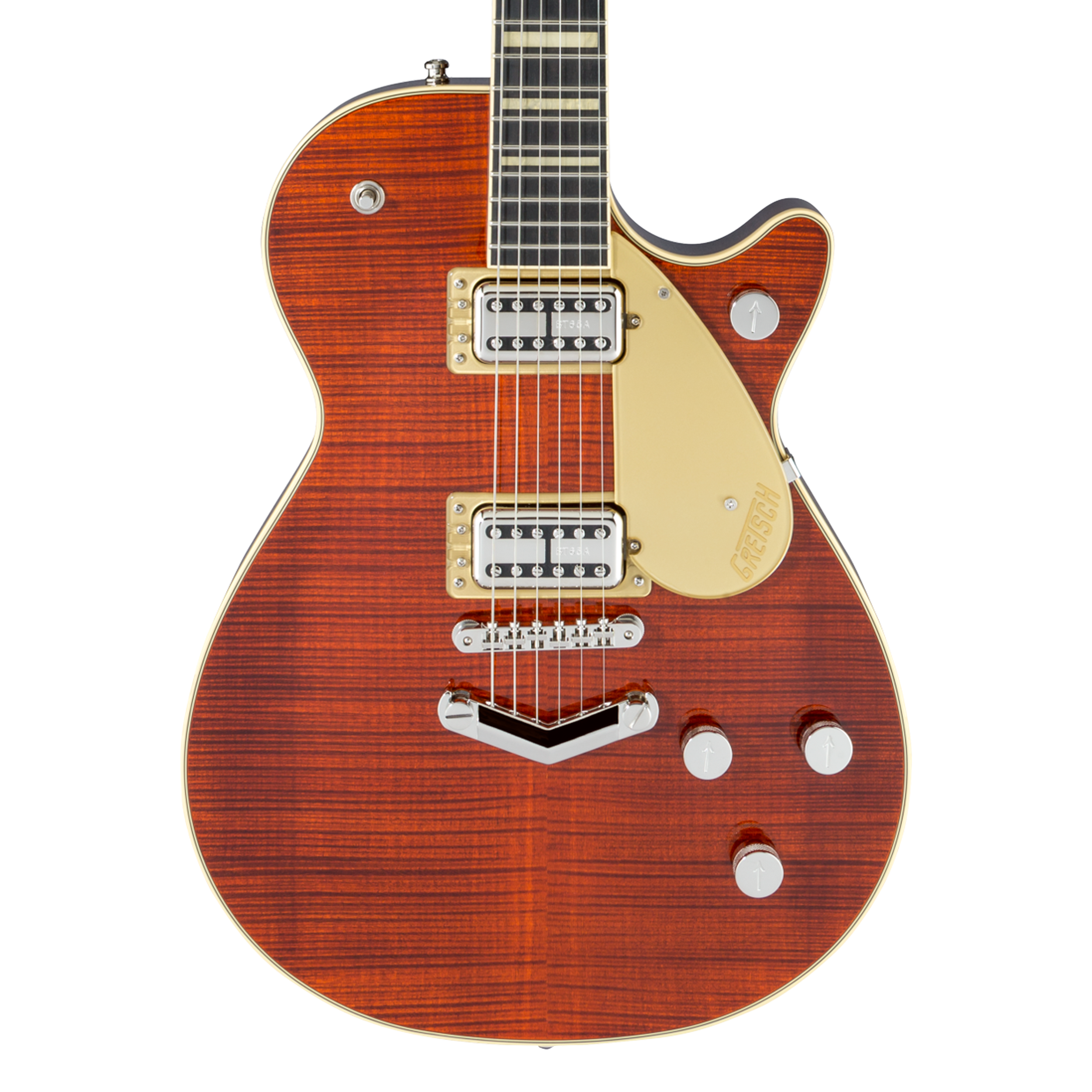 Image of Gretsch G6228FM Players Edition Jet BT V-Stoptail Flame Maple Bourbon Stain