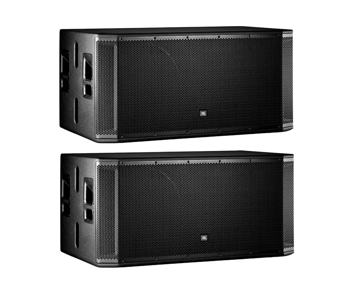 Image of 2x JBL SRX828SP Powered Subwoofers (Open Box)
