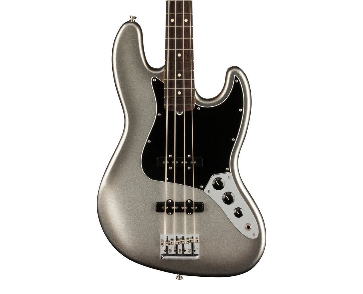 Image of Fender American Professional II Jazz Bass - Mercury w/ Rosewood FB