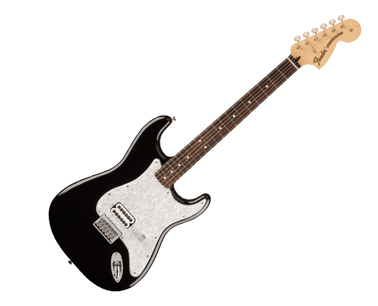 Image of Used Fender Ltd. Ed. Tom Delonge Stratocaster - Black w/ Rosewood FB