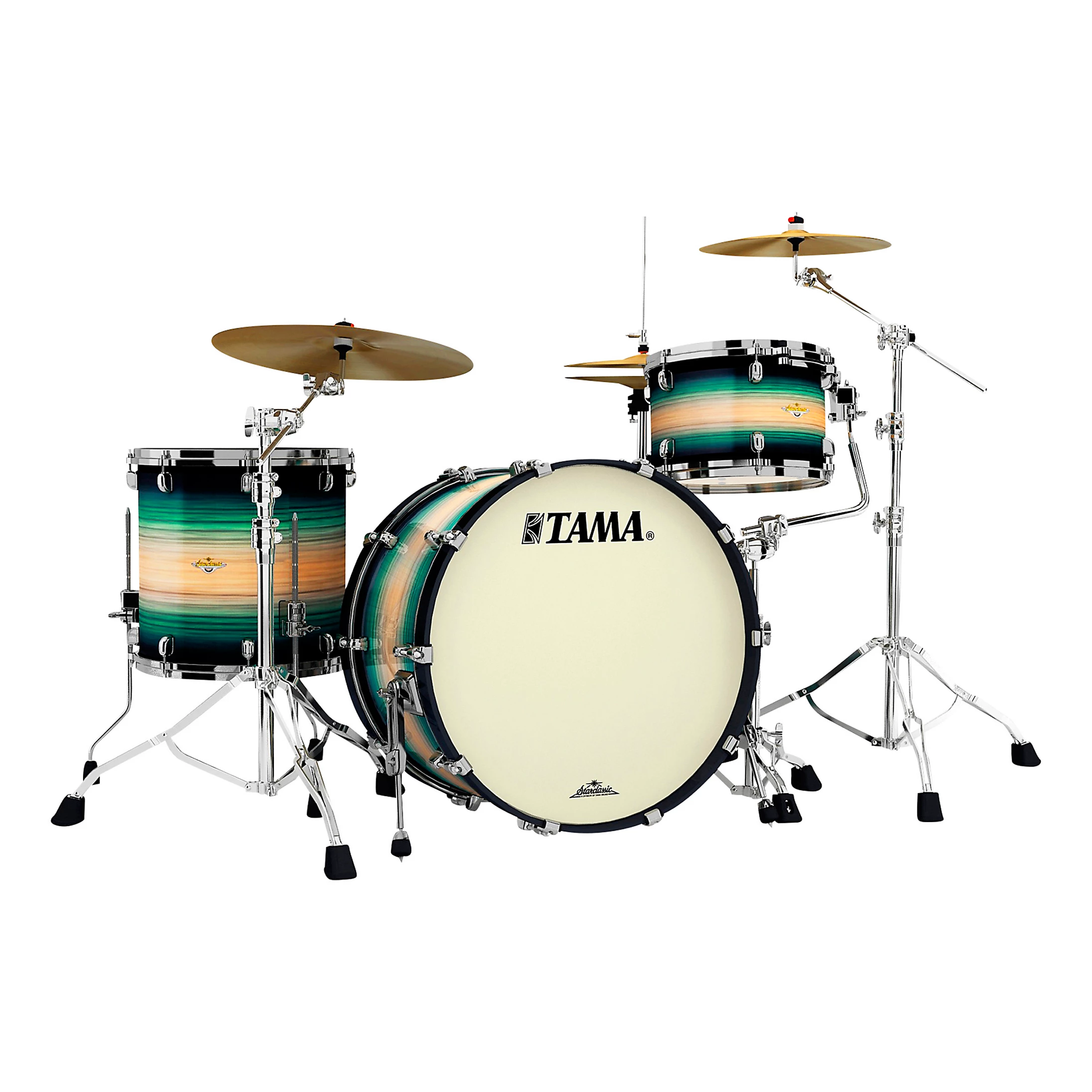Image of TAMA Starclassic Maple Exotix 3-piece Shell Pack - Emerald Pacific Walnut Burst - Open Box