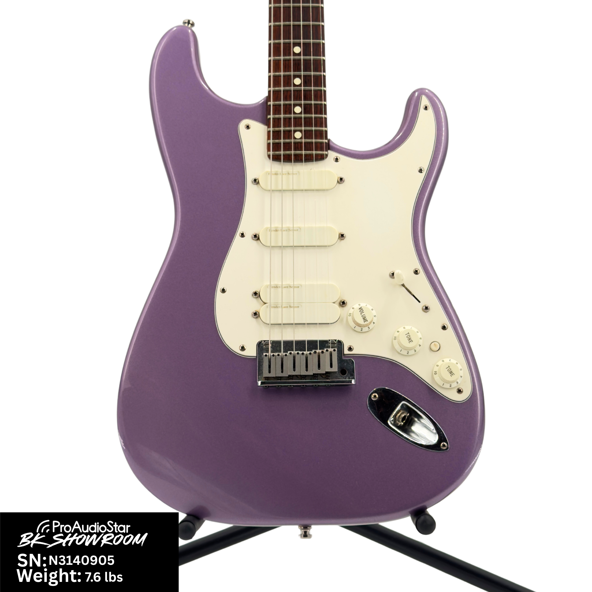 Image of Used Fender 1993 Jeff Beck Signature Stratocaster - Purple
