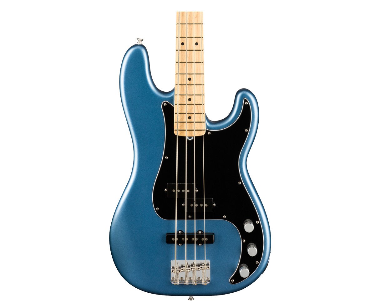 Image of Fender American Performer Precision Bass - Satin Lake Placid Blue w/ Maple FB