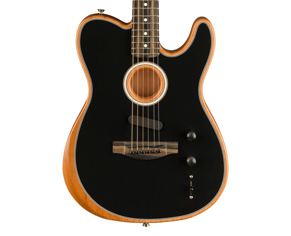 Image of Fender American Acoustasonic Telecaster - Black w/ Ebony FB