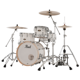 Pearl Masters Maple Gum 3pc Shell Pack w/20" BD +7/8 Mount White Ice Swirl Open Box