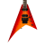 Jackson Pro Plus Series Rhoads RR24PS Electric Guitar - Firestorm