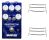 Wampler Pantheon Overdrive Pedal + 2x Gator Patch Cable 3 Pack