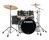 Sonor AQX Studio Drum Set w/ Hardware & Cymbals - Black Midnight Sparkle