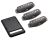 Fishman Fluence Single Width Pickups for Strat Set of 3 - Black + Rechargeable Battery Pack