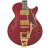 D'Angelico Deluxe Bobby Weir SS Semi-Hollow Guitar - Satin Trans Wine - Open Box