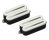 Fishman Fluence Open Core Modern Humbucker Set White w/Blk Nickel Blade Open Box