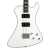 Hagstrom Nekromant 4 Single Cut Bass Guitar - White Gloss