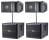 2x JBL VRX932LAP + 2x VRX918SP + Poles