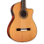 Cordoba Fusion 12 Cutaway A/E Nylon String Guitar - Natural Cedar
