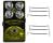 Laney Black Country The Custard Factory Bass Comp + 2x Gator Patch Cable 3 Pack