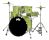 PDP Centerstage 5-Piece Drum Kit with Hardware, Cymbals & Throne - Electric Green Sparkle