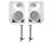 2x Neumann KH 120 II (White) + Ultimate Support MS-90/45B MKII