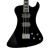 Hagstrom Nekromant 4 Single Cut Bass Guitar - Black Gloss