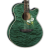 Luna Flora Moonflower Acoustic/Electric Guitar - Trans Mallard - Open Box
