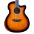 Washburn WCG10CE Grand Auditorium Cutaway A/E - Sunburst - Open Box