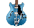 Guild Starfire I DC Semi-Hollow Guitar w/GVT - Pelham Blue Metallic - B-Stock