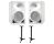 2x Neumann KH 120 II (White) + Ultimate Support MS-90/36B MKII