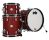PDP Concept Classic Series 3-Piece Maple Bop Shell Pack - Ox Blood with Ebony Hoops