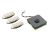Fishman Fluence Single Width Pickups for Strat Set of 3 - White + Rechargeable Battery Pack