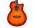 Washburn EA15ITB-A Festive Series Mini Jumbo Cutaway A/E Guitar