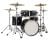 Open Box DW Design Series 4-pc Maple Shell Pack Black Satin Lacquer w/ 22