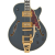 D'Angelico Deluxe Bobby Weir SS Semi-Hollow Guitar - Matte Stone