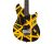 EVH Wolfgang Special Satin Striped Electric Guitar - Black/Yellow
