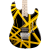 EVH Striped Series Electric Guitar - Black w/ Yellow Stripes