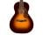 Open Box Fender PS-220E Parlor Acoustic Guitar w/ Case - 3-Tone Vintage Sunburst