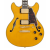 D'Angelico Excel Mini DC Double Cutaway Semi-Hollow Guitar - Amber