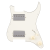 Used Fender Pre-Wired Strat Pickguard, Quadra Tap HH - Parchment