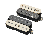 EMG Jim Root 'Daemonum' Open Coil Humbucker Set - Zebra - Open Box