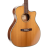 Cort GA4 Essence Auditorium Acoustic-Electric Guitar - Natural Semi Gloss