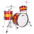 Ludwig Classic Maple Fab 3-Pc Shell Pack - Triband Red/Gold Sparkle - Open Box