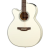 Takamine GN37CE Left-Handed Acoustic-Electric Guitar - Pearl White w/Gig Bag