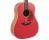 Ovation Applause Jump Dreadnought Acoustic w/Slope Shoulders - Lipstick